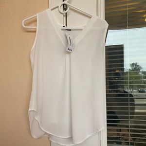 Cream/white tank top